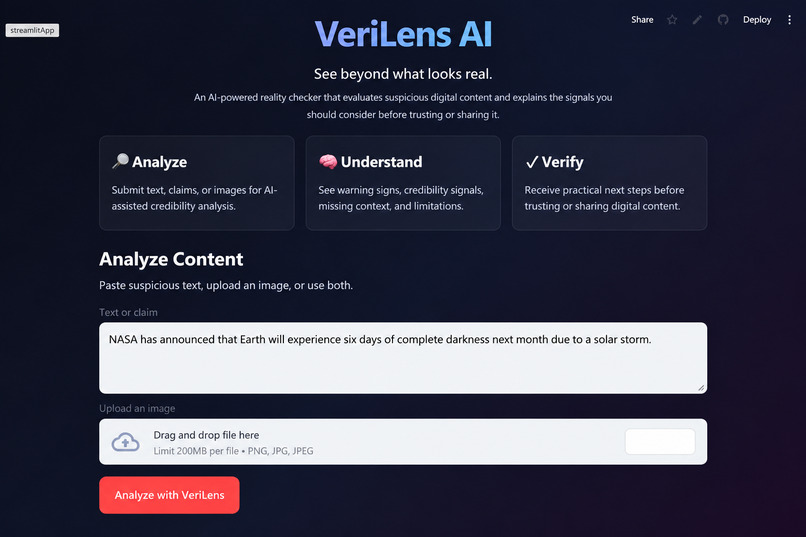 VeriLens AI – screenshot 2