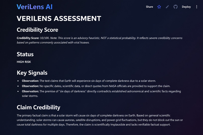 VeriLens AI – screenshot 3