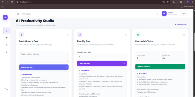 TaskFlow - AI Productivity Copilot – screenshot 2