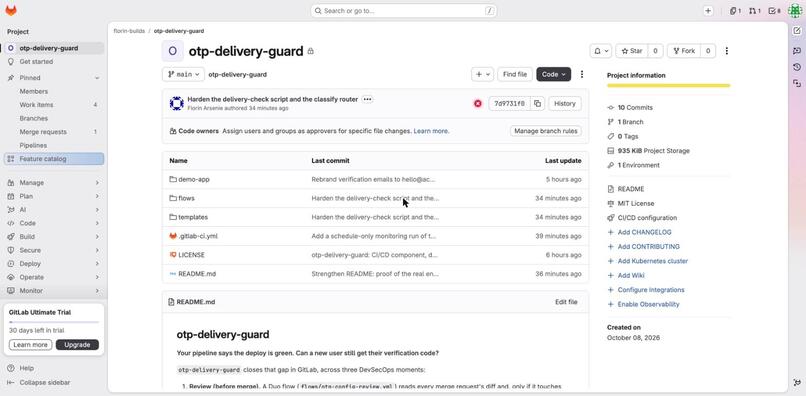 otp-delivery-guard – screenshot 1