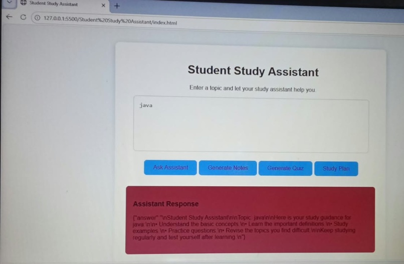 Student study assistant  – screenshot 2
