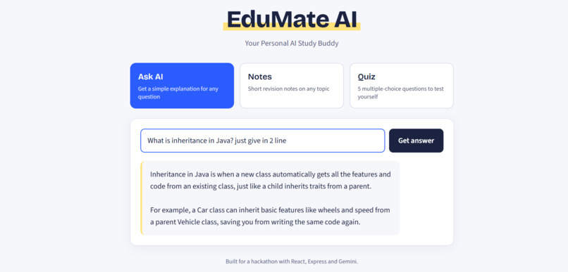 EduMate AI – screenshot 2