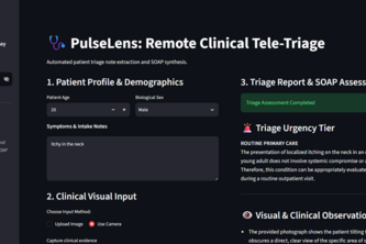 PulseLens: Multimodal Tele-Triage Assistant