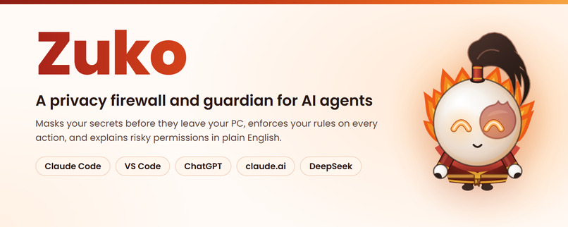 Zuko: A Privacy Firewall for AI Agents – screenshot 1