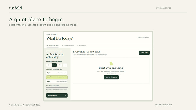 Unfold – screenshot 2