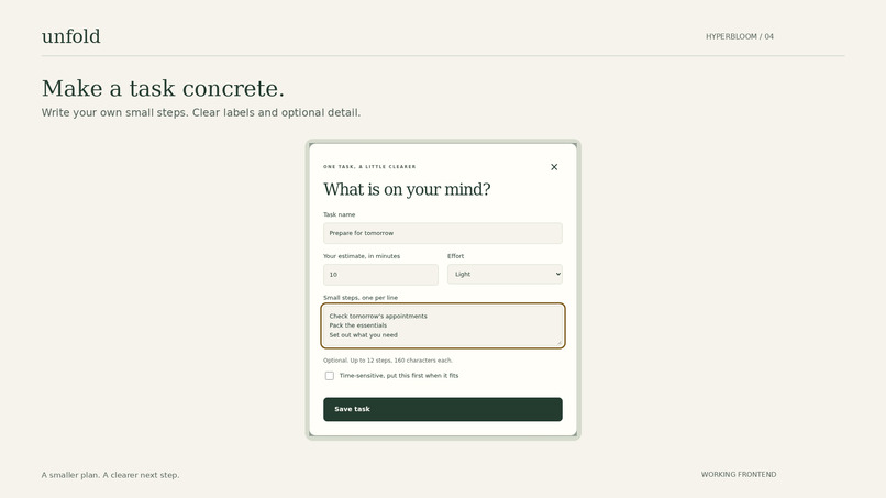 Unfold – screenshot 3