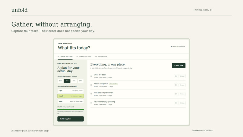 Unfold – screenshot 4
