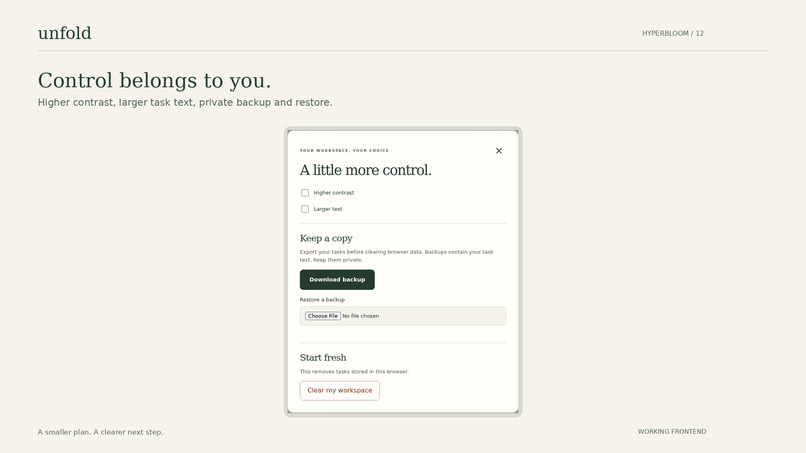 Unfold – screenshot 5