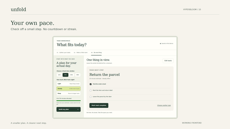 Unfold – screenshot 10