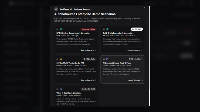 AutonoSource: PharmProcure AI – screenshot 4