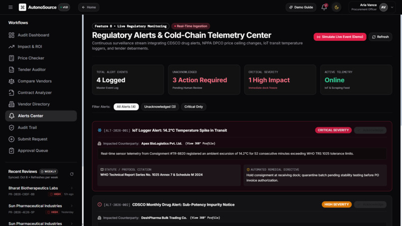 AutonoSource: PharmProcure AI – screenshot 6