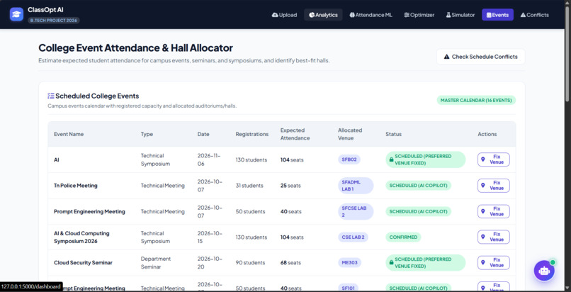 ClassOpt AI – Smart Classroom Optimizer – screenshot 6