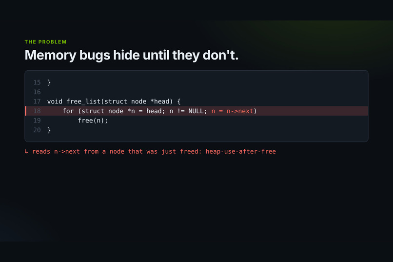 SegSense – Agentic Debugger for C Memory Bugs – screenshot 1
