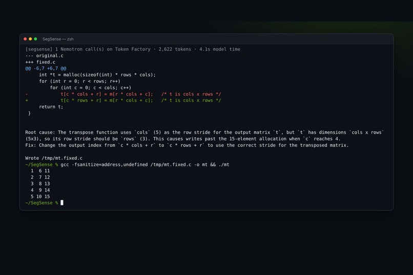 SegSense – Agentic Debugger for C Memory Bugs – screenshot 3