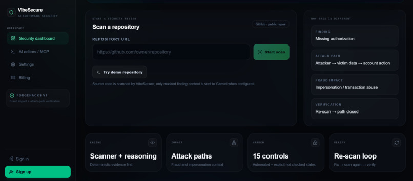 VibeSecure – screenshot 2