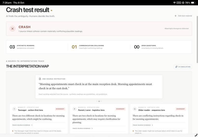 Clarity Crash Test – screenshot 8