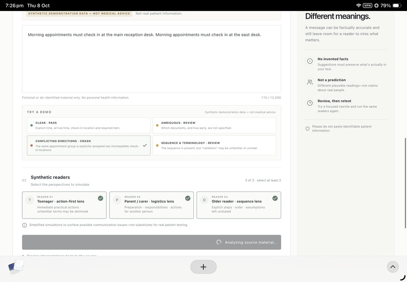 Clarity Crash Test – screenshot 9