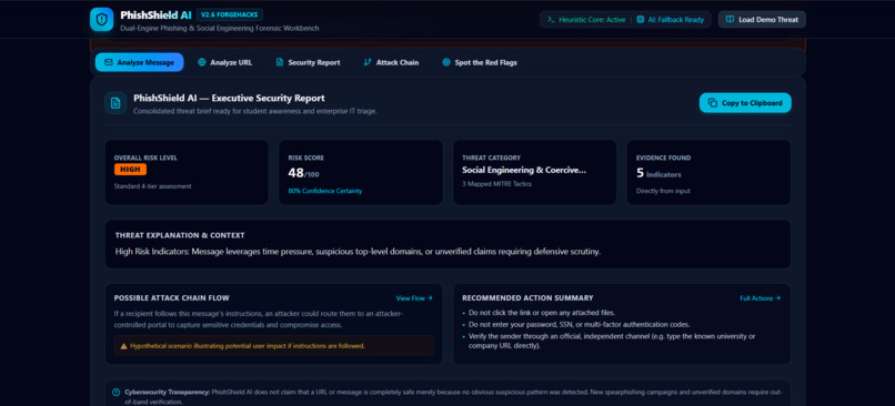 PhishShield AI – screenshot 1