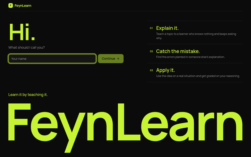 FeynLearn – screenshot 1