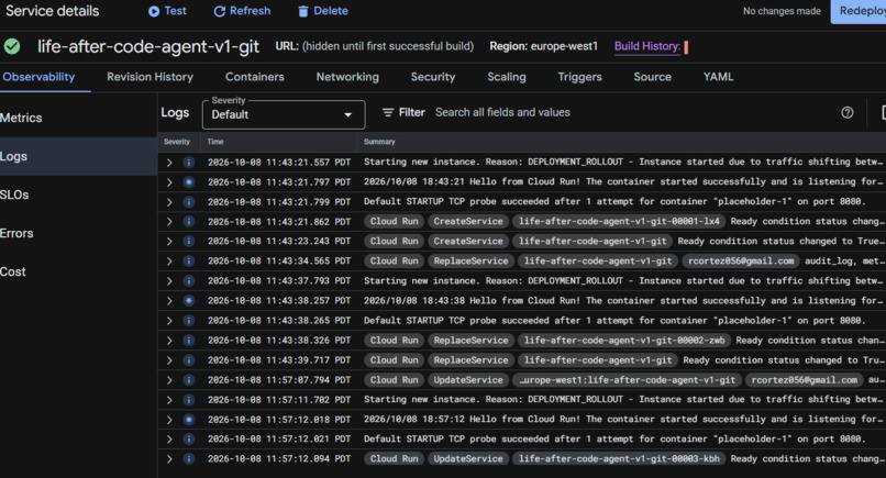 life-after-code-agent-v1 – screenshot 1