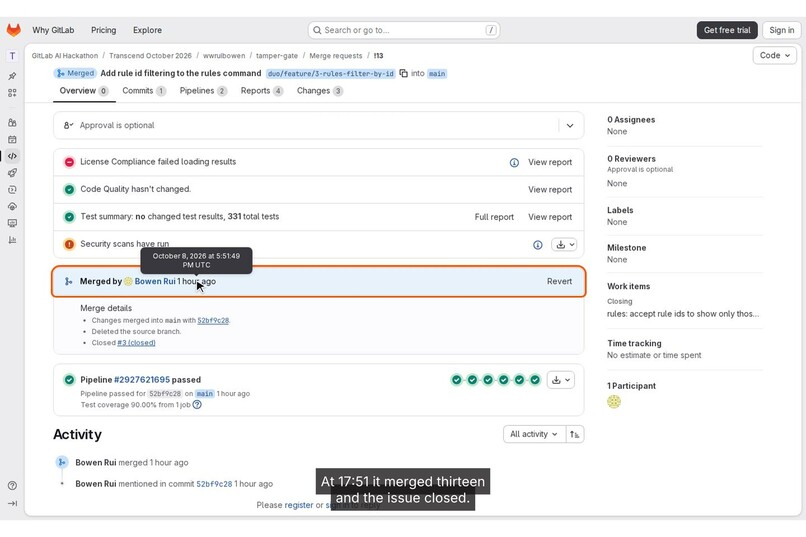 tamper-gate – screenshot 2