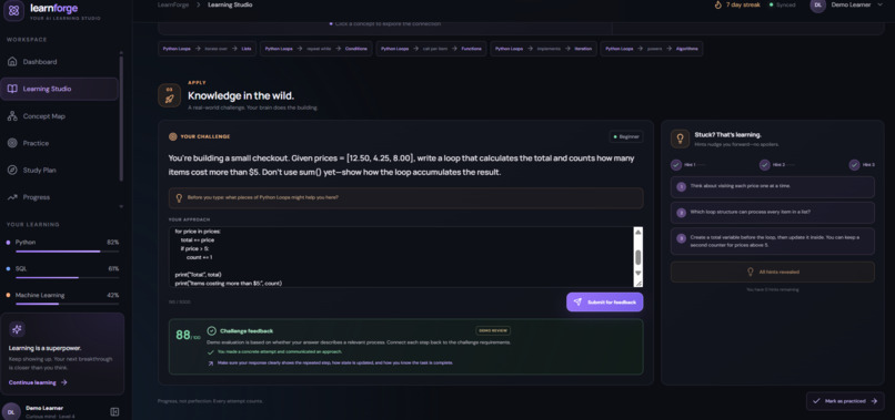 LearnForge – screenshot 3