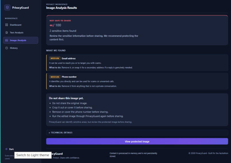 PrivacyGuard — AI-Powered Privacy Risk Analyzer – screenshot 7