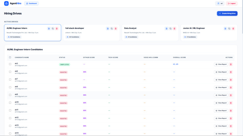 AI-Powered Multi-Agent Recruitment Platform – screenshot 2
