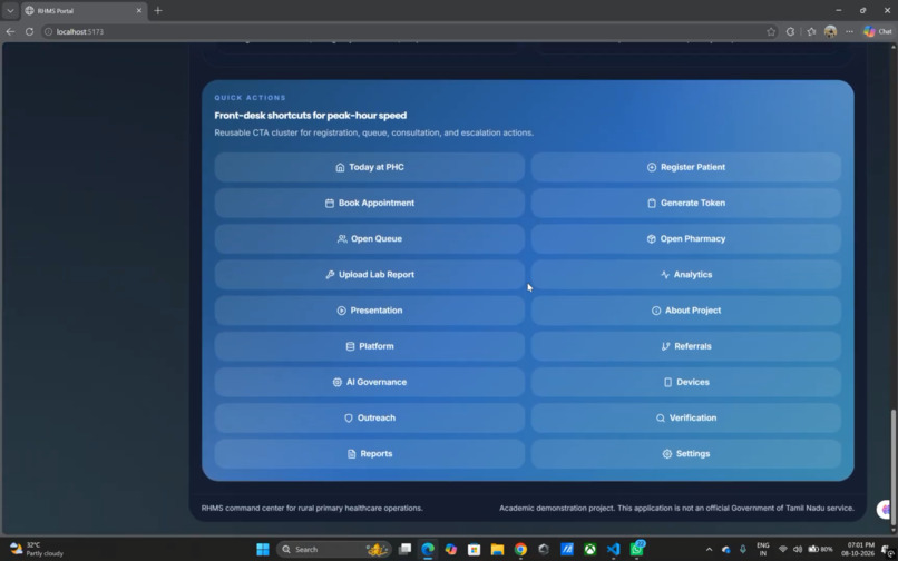 Rural Health Management System (RHMS) – screenshot 6
