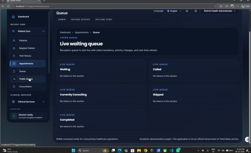 Rural Health Management System (RHMS) – screenshot 7