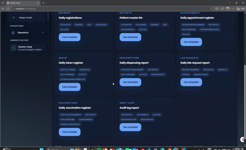 Rural Health Management System (RHMS) – screenshot 10