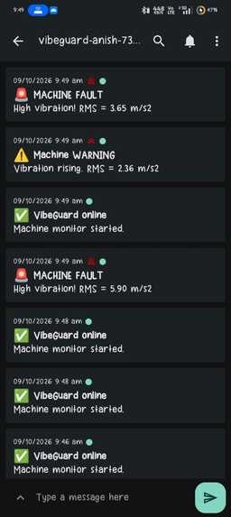 Real-Time Vibration-Based Fault Detector – screenshot 7