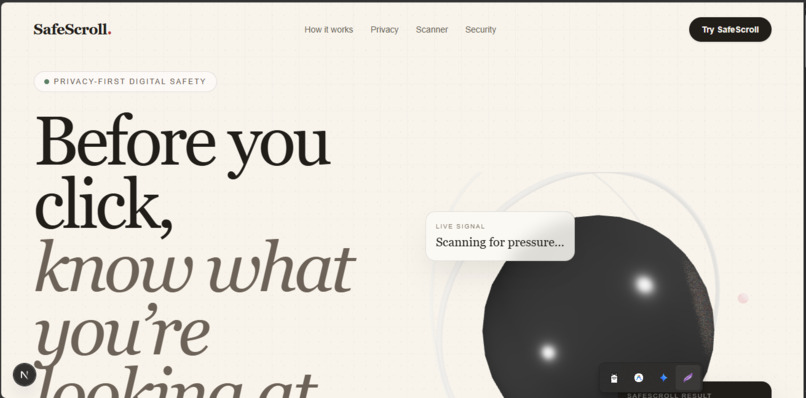 SafeScroll – screenshot 1