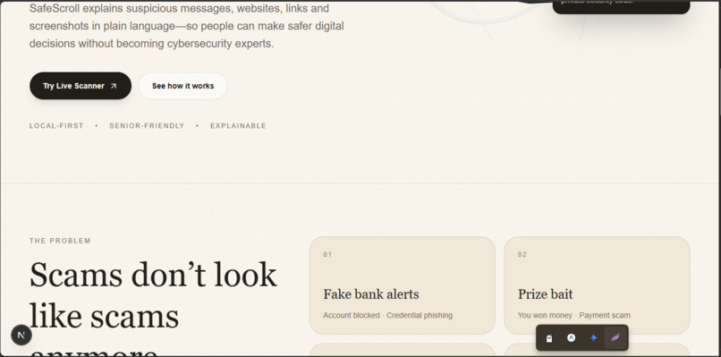 SafeScroll – screenshot 2