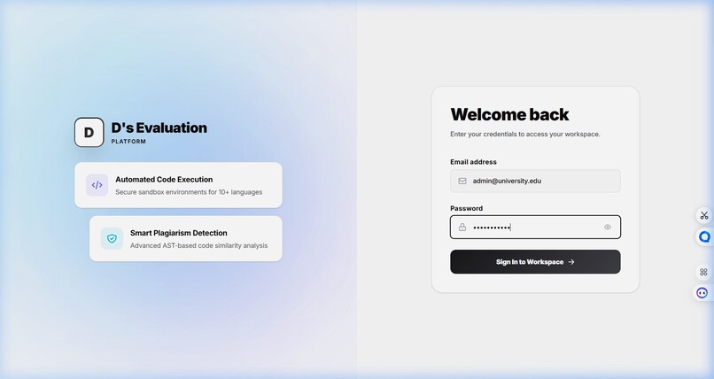 Automated Project Evaluation Hub Plagiarism Detection        – screenshot 2