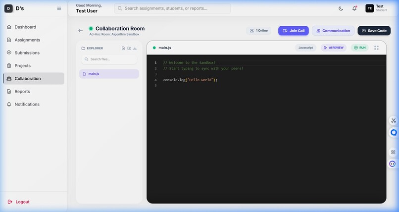 Automated Project Evaluation Hub Plagiarism Detection        – screenshot 8