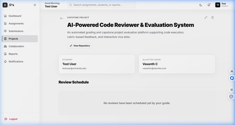 Automated Project Evaluation Hub Plagiarism Detection        – screenshot 10