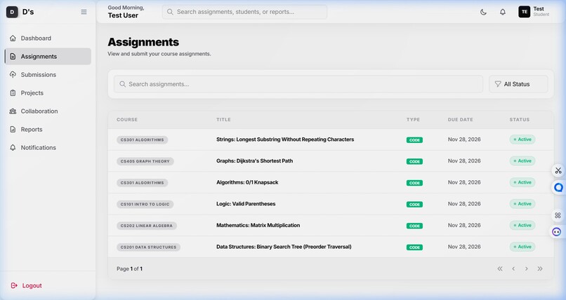 Automated Project Evaluation Hub Plagiarism Detection        – screenshot 12