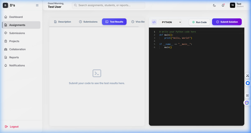 Automated Project Evaluation Hub Plagiarism Detection        – screenshot 15