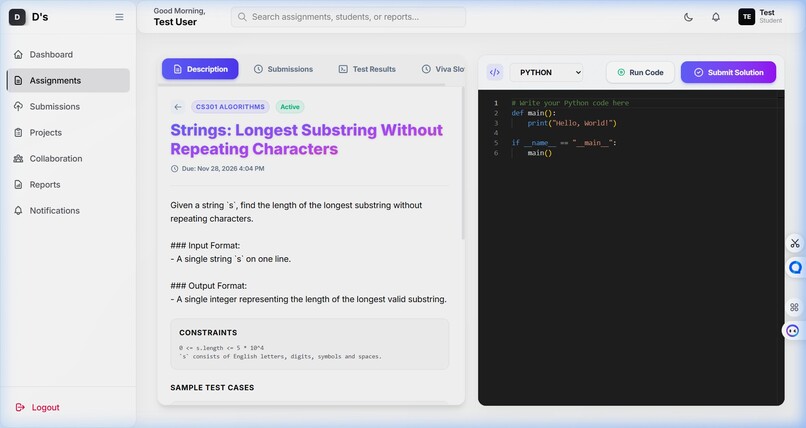 Automated Project Evaluation Hub Plagiarism Detection        – screenshot 17