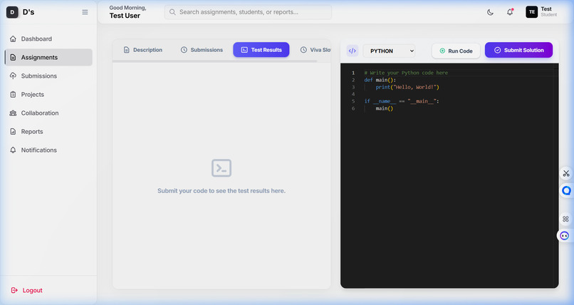 Automated Project Evaluation Hub Plagiarism Detection        – screenshot 20