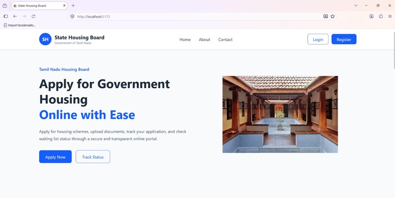 State Housing Board Allotment and waitlist status Portal  – screenshot 1