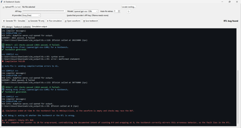 AI Testbench Studio – screenshot 3