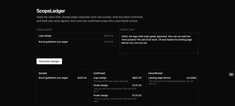 ScopeLedger – screenshot 1