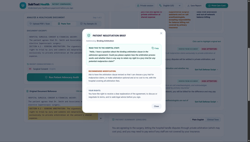 SubText Health – screenshot 5