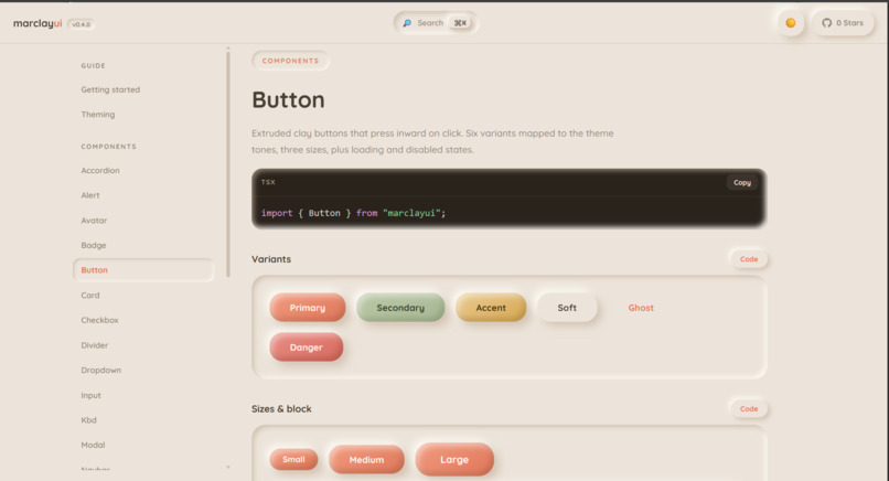 MarclayUI: Soft UI library for React – screenshot 1