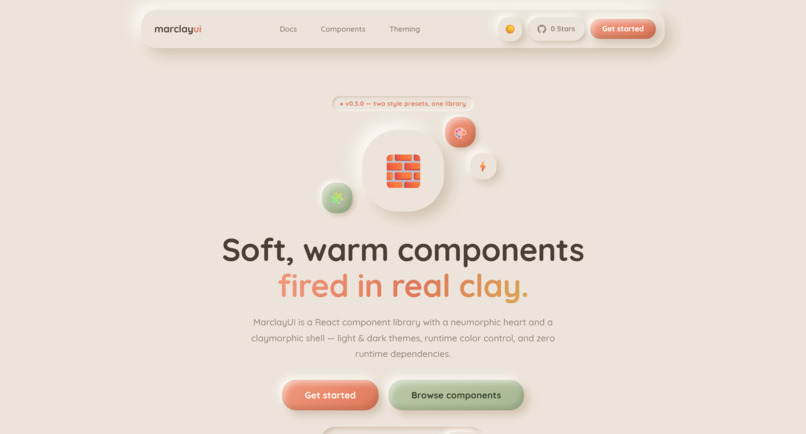 MarclayUI: Soft UI library for React – screenshot 4