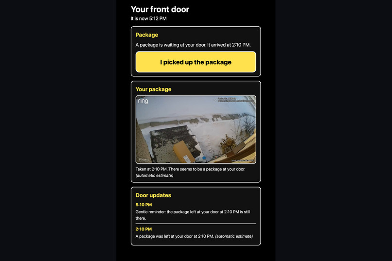 DoorSight: Accessible Ring Doorstep Care – screenshot 1
