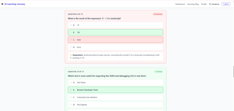 AI-Driven Individualized Learning Journey Generator – screenshot 8