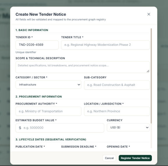 SMART TENDER FRAUD DETECTION SYSTEM USING GNN – screenshot 4